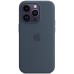 Чохол-накладка Apple Silicone Case with MagSafe для Apple iPhone 14 Pro Storm Blue (MPTF3)