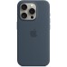 Чохол-накладка Apple Silicone Case with MagSafe для Apple iPhone 15 Pro Storm Blue (MT1D3)