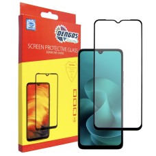 Захисне скло Dengos для Motorola G06 Black Full Glue (TGFG-420)