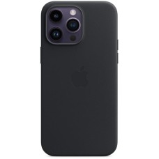Чохол-накладка Apple Leather Case with MagSafe для Apple iPhone 14 Pro Max Midnight (MPPM3)